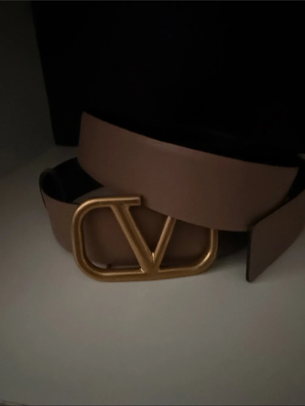 Valentino taupe leather